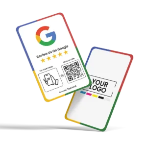 Tapilink NFC Google Review card displaying user feedback and ratings