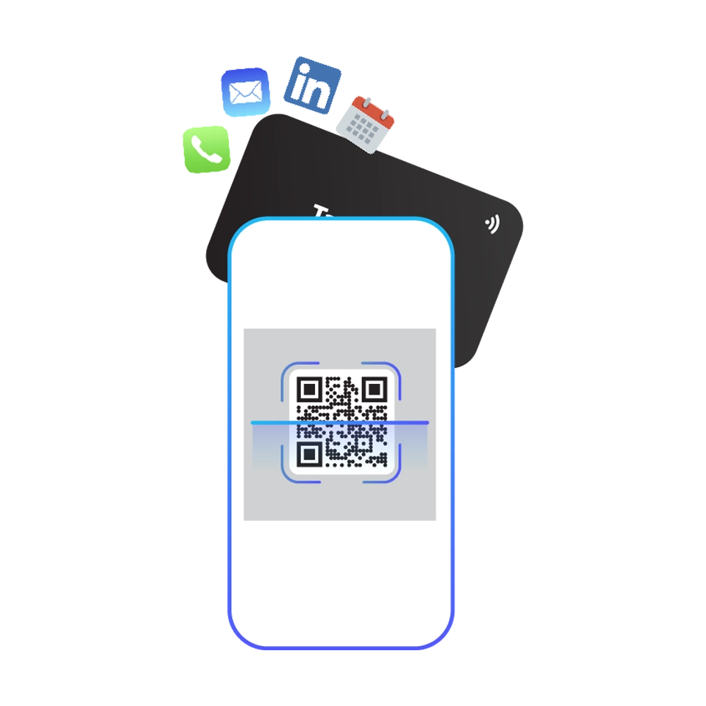 Tapilink NFC digital business card showcasing contactless sharing technology