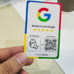 Tapilink NFC Google Review card displaying user feedback and ratings