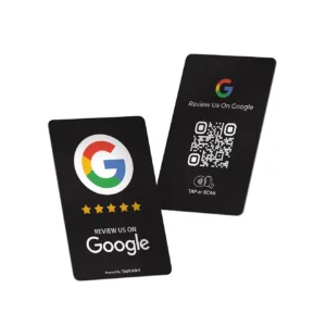 Tapilink NFC Google Review card displaying user feedback and ratings