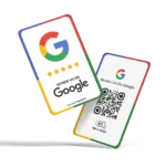 Tapilink NFC Google Review card displaying user feedback and ratings