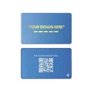 Tapilink NFC Metal Blue Digital Business Card showcasing contactless sharing technology