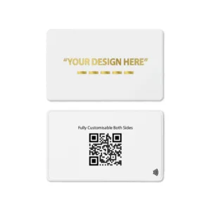 Tapilink NFC Metal White Digital Business Cards showcasing contactless sharing technology