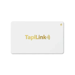 Tapilink NFC Metal White Digital Business Cards showcasing contactless sharing technology