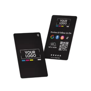 Tapilink NFC Google Review card displaying user feedback and ratings