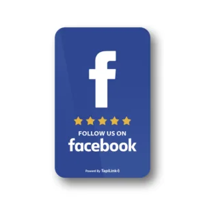 Tapilink Facebook Followers Card card displaying user feedback and ratings