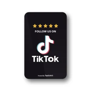 Tapilink Tuktok Followers Card card displaying user feedback and ratings