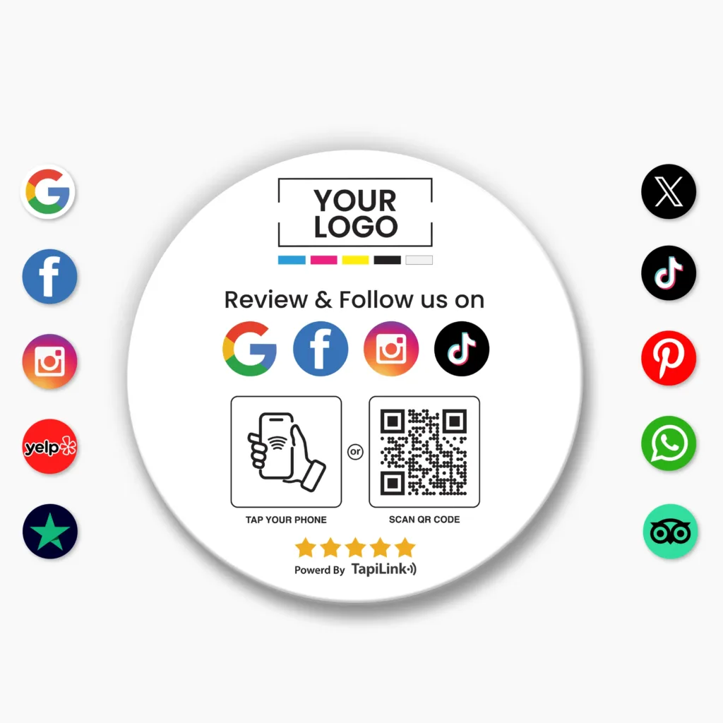 Tapilink One Plate Round Large review card displaying user feedback and ratings