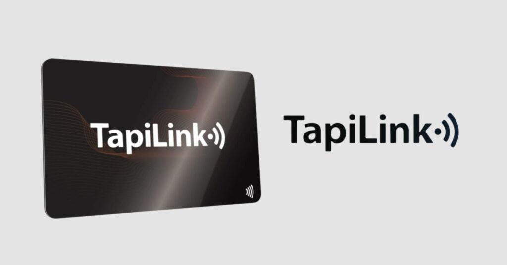 TapiLink NFC digital business card and logo showcasing a smart branding tool for influencers.