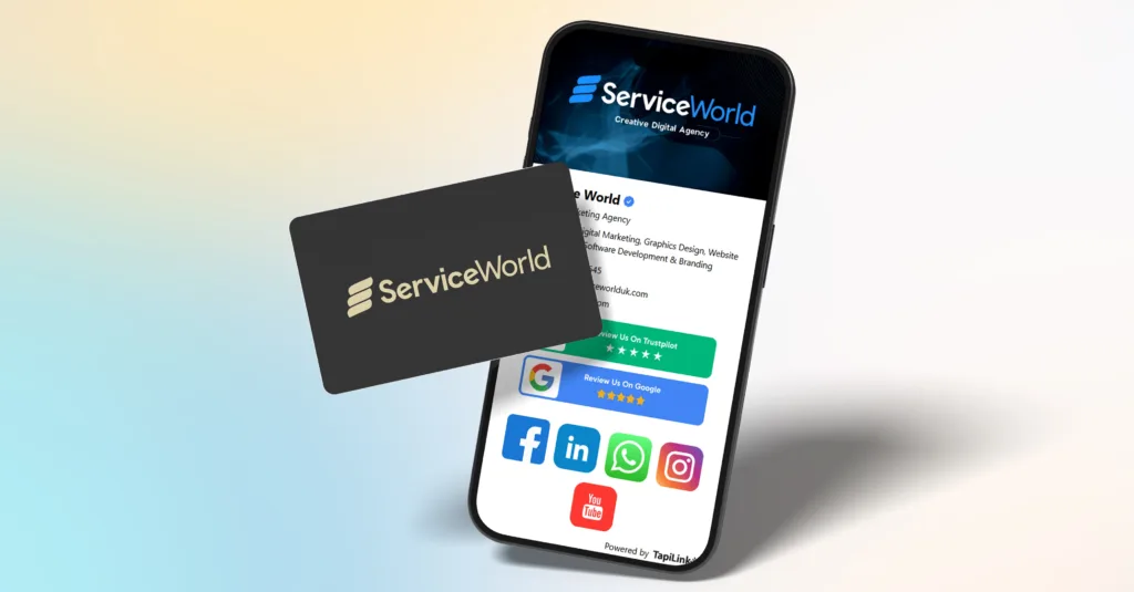 Tapilink NFC digital business card showcasing contactless sharing technology