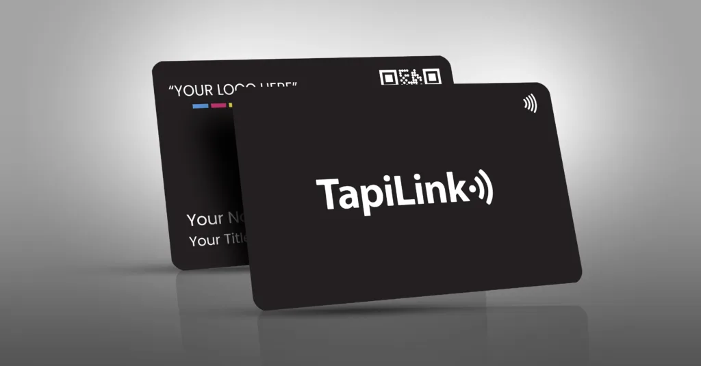 Tapilink NFC digital business card showcasing contactless sharing technology