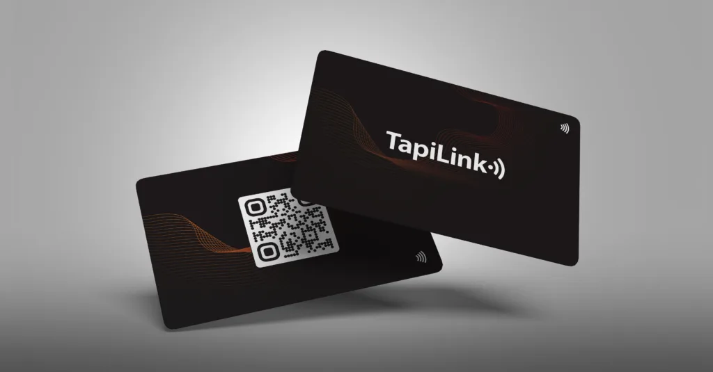Tapilink NFC digital business card showcasing contactless sharing technology