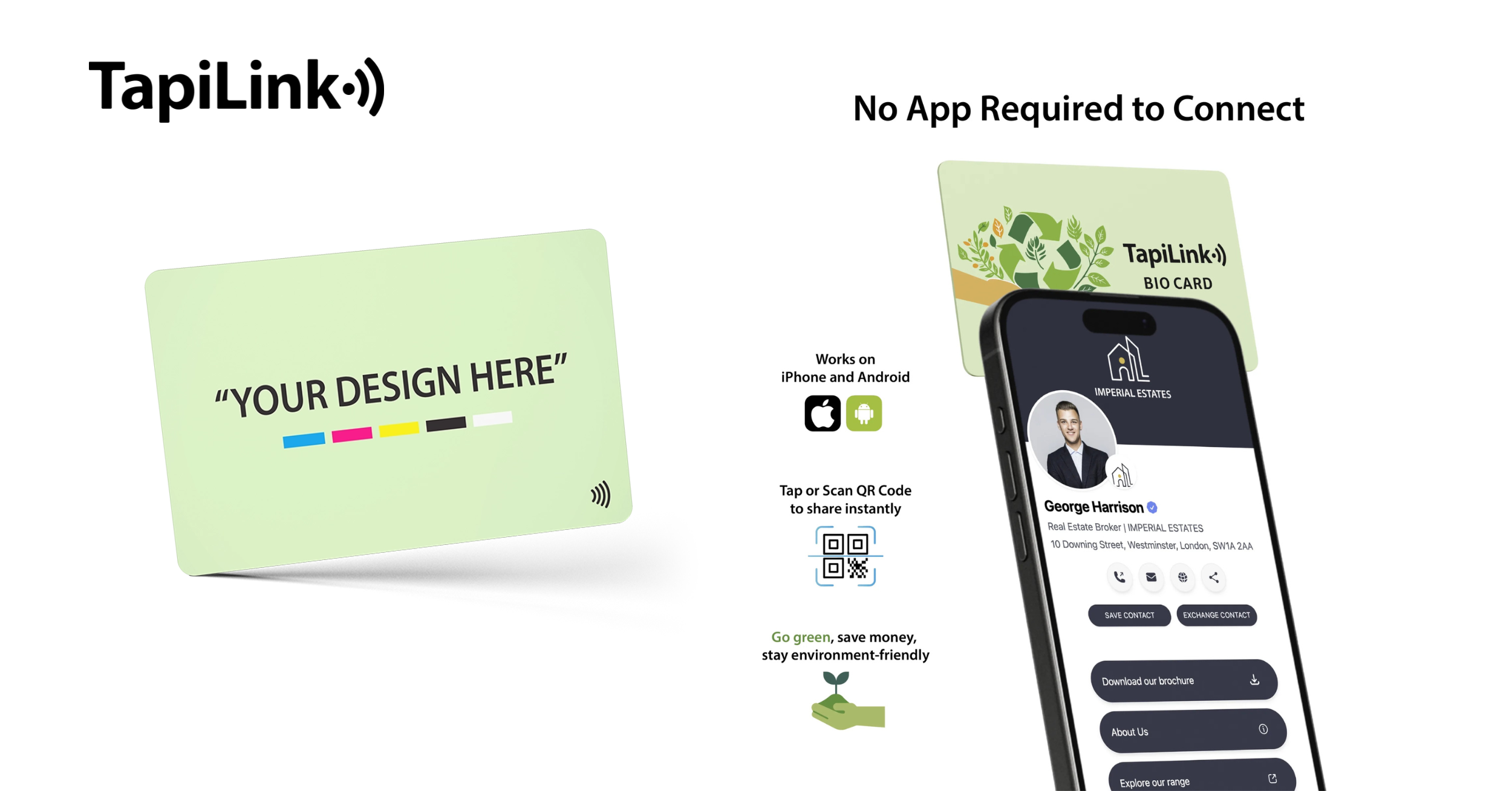 NFC business cards for estate agents