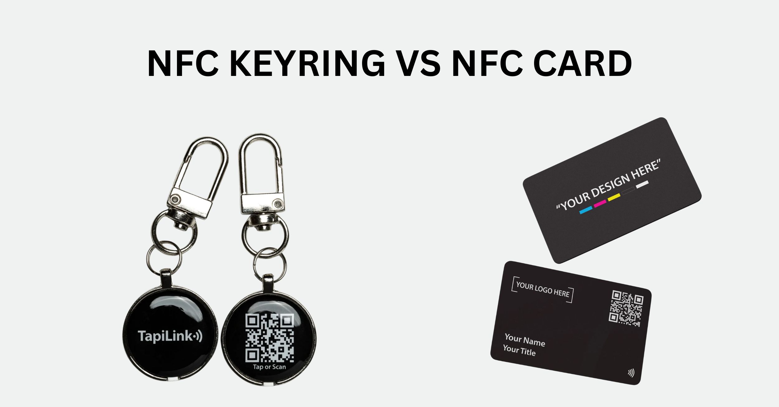 NFC keyrings can be used for exchanging information on the go and NFC cards help to share information at networking events or corporate environments.