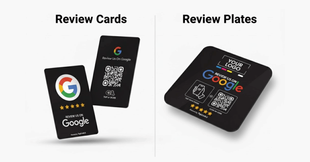 Review Cards vs Plates